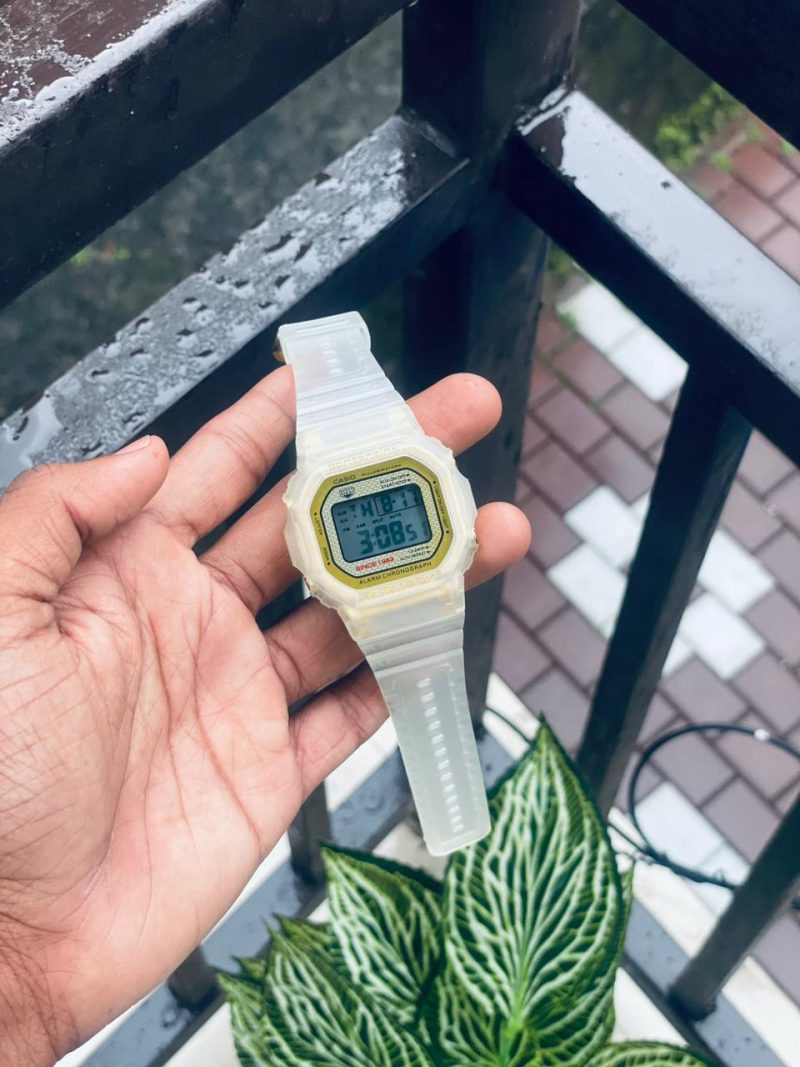 GSHOCK white Transparent