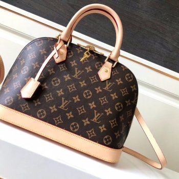 LOUIS VUITTON LEATHER ALMA HAND BAG WITH OG BOX Handbags