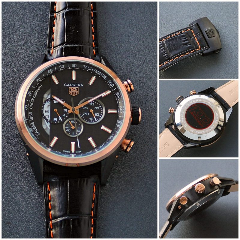 Tag Heuer Titanium & Rose Gold CAR2A50 Men Watch