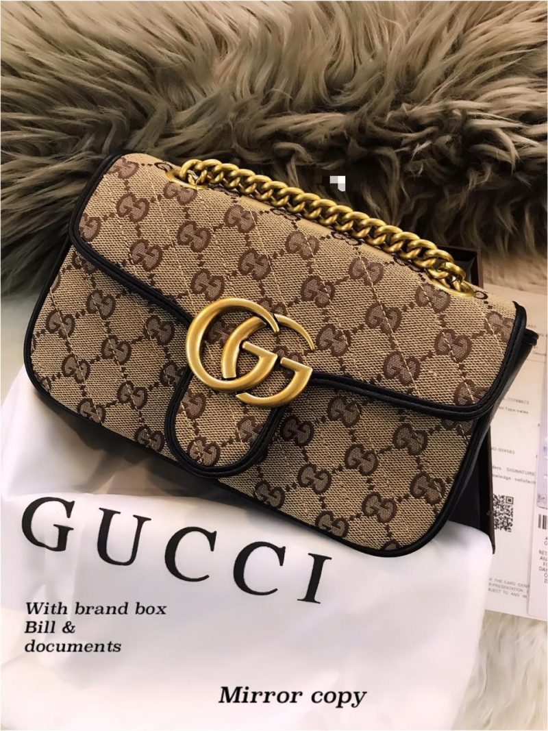 GUCCI MARMONT SIGNATURE CANVAS Hand Bags