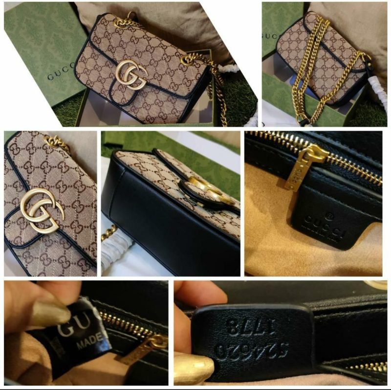 GUCCI MARMONT SIGNATURE CANVAS Hand Bags