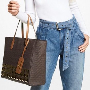 MICHAEL KORS SINCLAIR STUDDED TOTE BAG