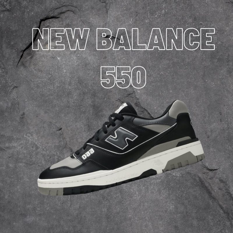 New Balance 550 Shadow Grey/Black Men Shoes