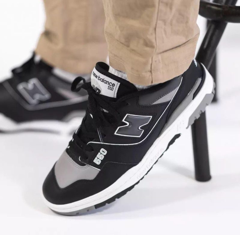 New Balance 550 Shadow Grey/Black Men Shoes