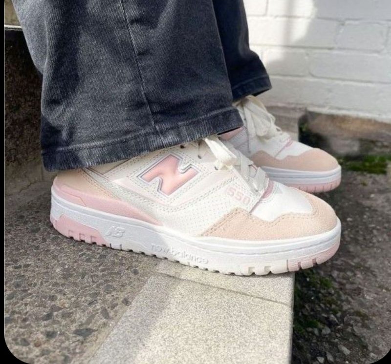 New Balance 550 pink white Women Shoes