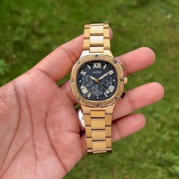 Model - Headline Chronograph quality 7aa Premium quartz Chronograph Machinery Stainless Steel Gold Body | Guess watches for men | yas watch store | yas store