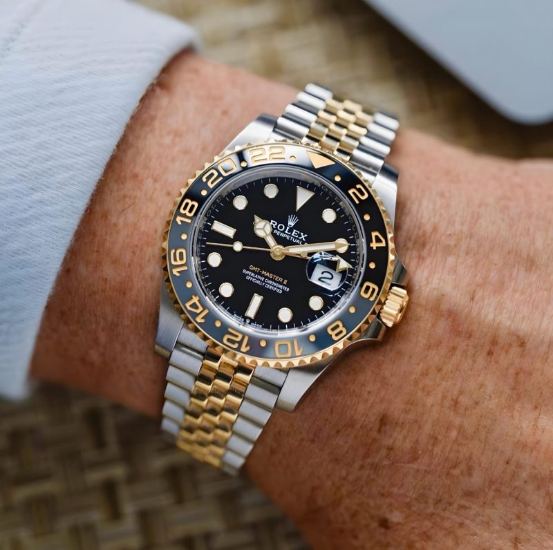 Rolex GMT II Gold Silver